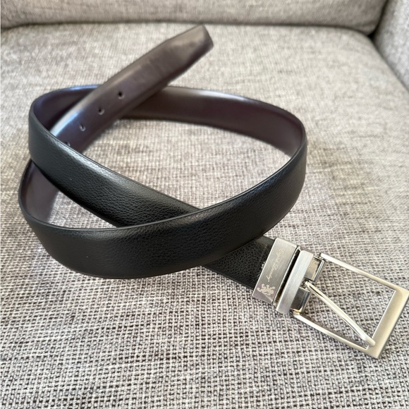 English Laundry Black Leather Belt 38 - Picture 1 of 6